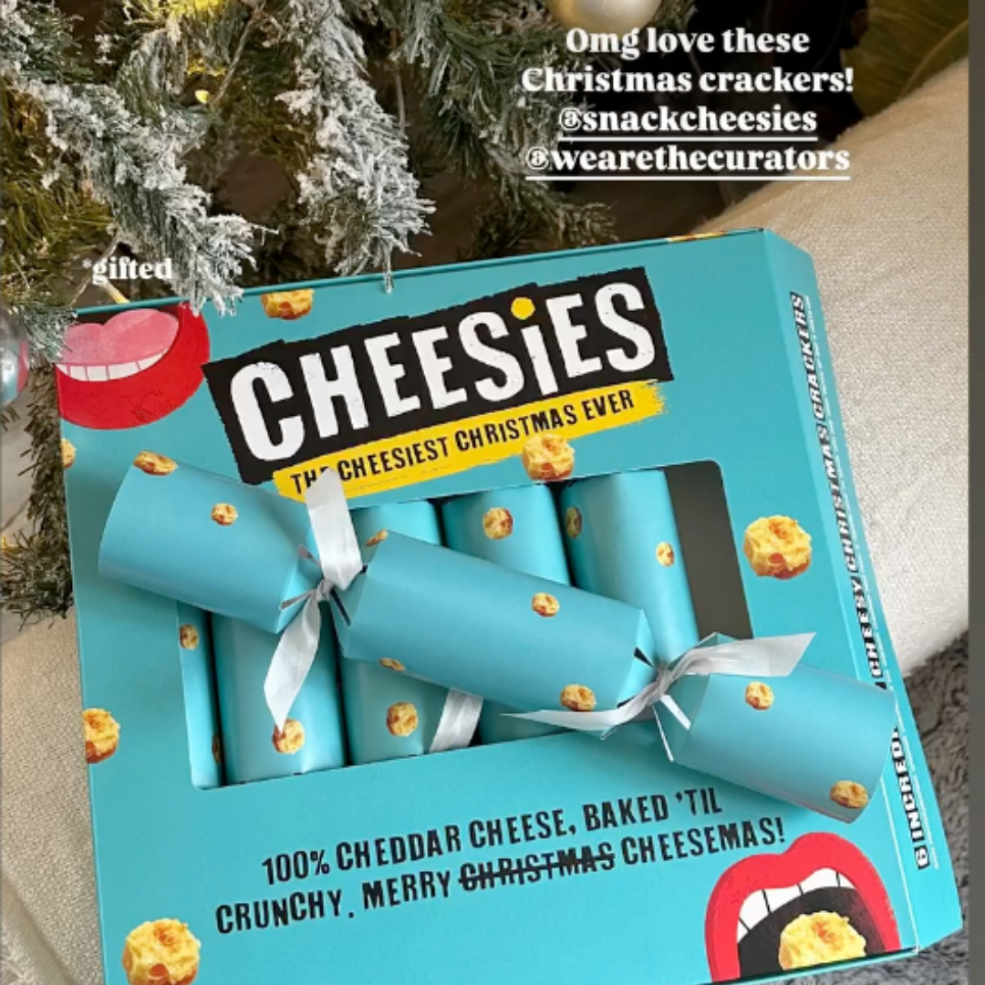 Cheesies Christmas Crackers Box of 6